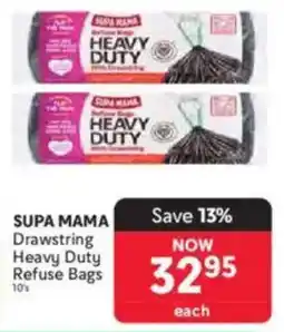 Makro SUPA MAMA Drawstring Heavy Duty Refuse Bags offer