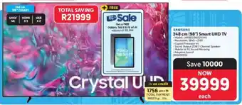 Makro SAMSUNG 248 cm 98" Smart UHD TV offer