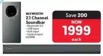 Makro SKYWORTH 2.1 Channel Soundbar offer