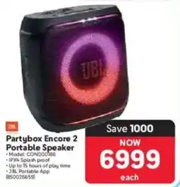 Makro JBL Partybox Encore 2 Portable Speaker offer