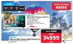 Makro Hisense 254 cm 100" Smart QLED 144 Hz TV offer