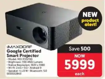 Makro MAXDORF Google Certified Smart Projector offer