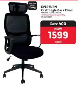 Makro EVERFURN Craft High-Back Chair offer