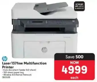Makro HP Laser 137fnw Multifunction Printer offer