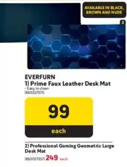 Makro EVERFURN Prime Faux Leather Desk Mat offer