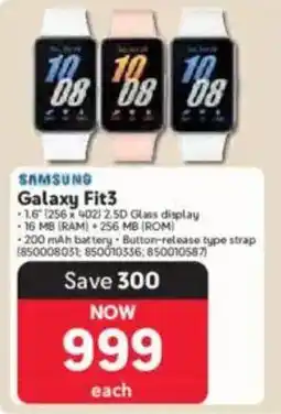Makro SAMSUNG Galaxy Fit3 offer