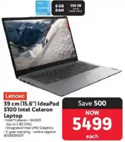 Makro Lenovo 39 cm 15.6" IdeaPad S100 Intel Celeron Laptop offer