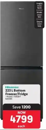 Makro Hisense Bottom Freezer/ Fridge offer
