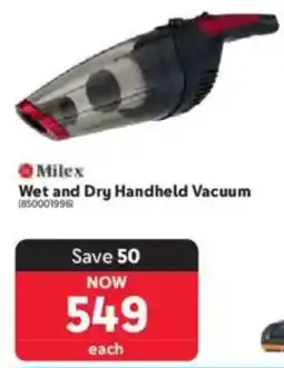 Makro Milex Wet and Dry Handheld Vacuum offer