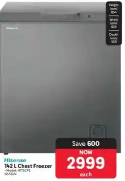 Makro Hisense Chest Freezer offer