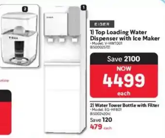 Makro EIGER Top Loading Water Dispenser with Ice Maker offer
