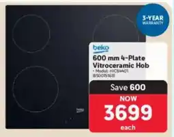 Makro Beko 4-Plate Vitroceramic Hob offer