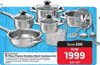 Makro Bennett Read Finesse Stainless Steel Cookware Set offer