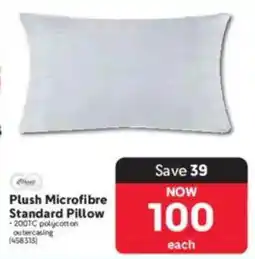 Makro Plush Microfibre Standard Pillow offer