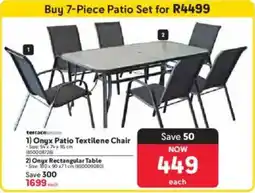 Makro Terrace Leisure Onyx Patio Textilene Chair offer