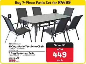 Makro Terrace Leisure Onyx Rectangular Table offer