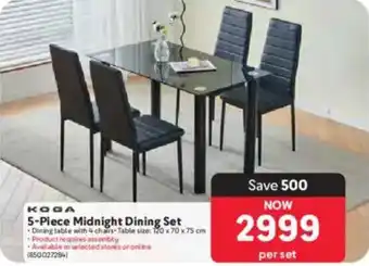 Makro KOGA Midnight Dining Set offer