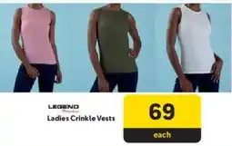Makro LEGEND Ladies Crinkle Vests offer