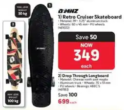 Makro DMNZ Retro Cruiser Skateboard offer
