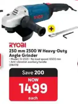 Makro RYOBI 230 mm 2300 W Heavy-Duty Angle Grinder offer