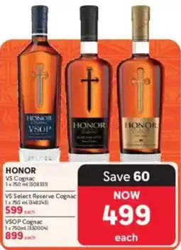 Makro HONOR VS Cognac offer