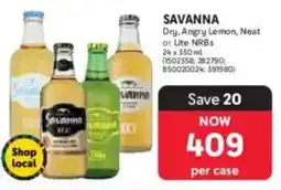 Makro SAVANNA Dry, Angry Lemon, Neat or Lite NRBs offer