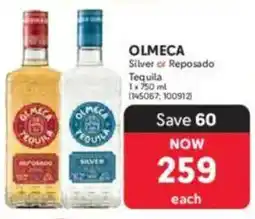 Makro OLMECA Silver or Reposado Tequila offer