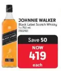 Makro JOHNNIE WALKER Black Label Scotch Whisky offer