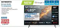 Incredible Connection SKYWORTH 55-inch QLED TV-55Q6400H offer