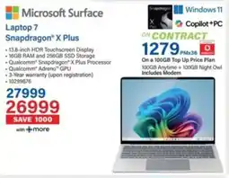 Incredible Connection Microsoft Surface Laptop 7 Snapdragon X Plus offer