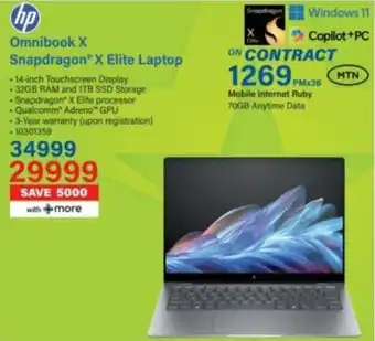 Incredible Connection HP Omnibook X Snapdragon X Elite Laptop offer