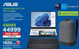 Incredible Connection ASUS Zenbook Duo Intel Core Ultra 9 Laptop offer