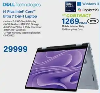 Incredible Connection DELL 14 Plus Intel Core Ultra 7 2-in-1 Laptop offer