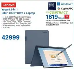 Incredible Connection Lenovo Yoga 9 2-in-1 Intel Core Ultra 7 Laptop offer