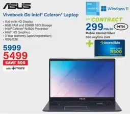 Incredible Connection ASUS Vivobook Go Intel Celeron Laptop offer