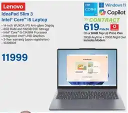Incredible Connection Lenovo IdeaPad Slim 3 Intel Core i5 Laptop offer