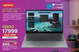 Incredible Connection Lenovo LOQ 15 Intel Core i7 RTX 4050 Laptop offer