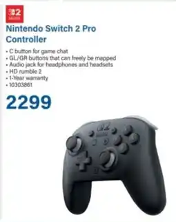 Incredible Connection Nintendo Switch 2 Pro Controller offer