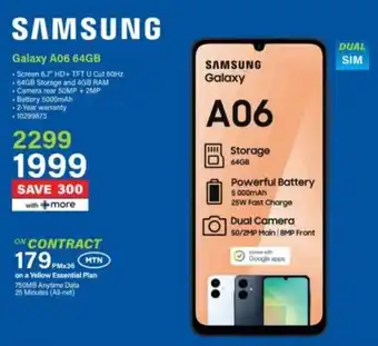 Incredible Connection SAMSUNG Galaxy A06 64GB offer