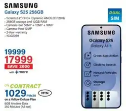 Incredible Connection SAMSUNG Galaxy S25 256GB offer