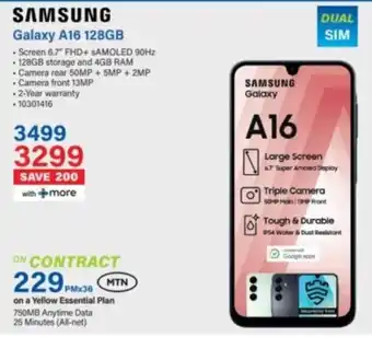 Incredible Connection SAMSUNG Galaxy A16 128GB offer