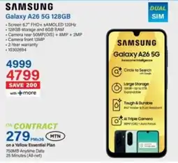 Incredible Connection SAMSUNG Galaxy A26 5G 128GB offer