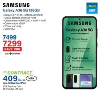 Incredible Connection SAMSUNG Galaxy A36 5G 128GB offer