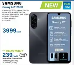 Incredible Connection SAMSUNG Galaxy A17 128GB offer