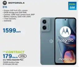 Incredible Connection Motorola E15 offer