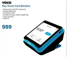 Incredible Connection Yoco Neo Touch Card Machine offer