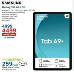 Incredible Connection SAMSUNG Galaxy Tab A9+ 5G offer
