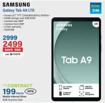 Incredible Connection SAMSUNG Galaxy Tab A9 LTE offer