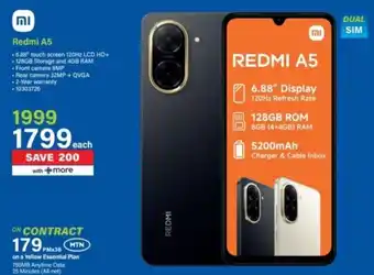 Incredible Connection Xiaomi Redmi A5 offer