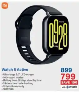 Incredible Connection Xiaomi Watch 5 Active offer